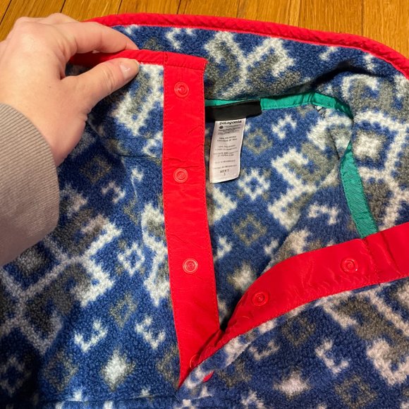 NWOT Patagonia Synchilla Snap T 2013 Aurora Channel Blue Fleece Men's S - Picture 6 of 10